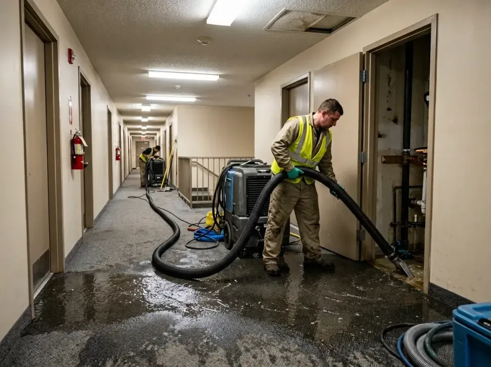 multi-unit-apartment-hallway-f-005 — frequently asked questions, Emergency Burst Pipe Water Extraction & Removal in Sweet Ho…